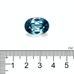 Ovale Blauwe Zirkoon Blauw 21,89 karaat