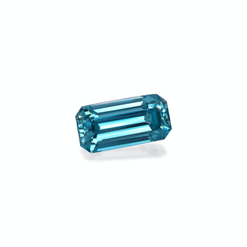 Zircon Bleu taille RECTANGULARE Bleu 4.75 carats