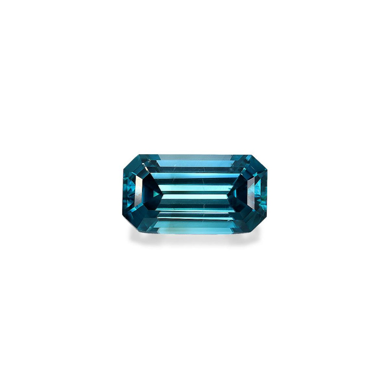 RECTANGULAR-cut Blue Zircon Blue 5.15 carats