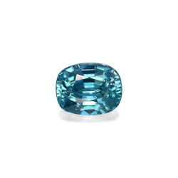 CUSHION-cut Blue Zircon...