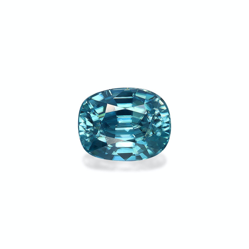 CUSHION-cut Blue Zircon Blue 5.31 carats