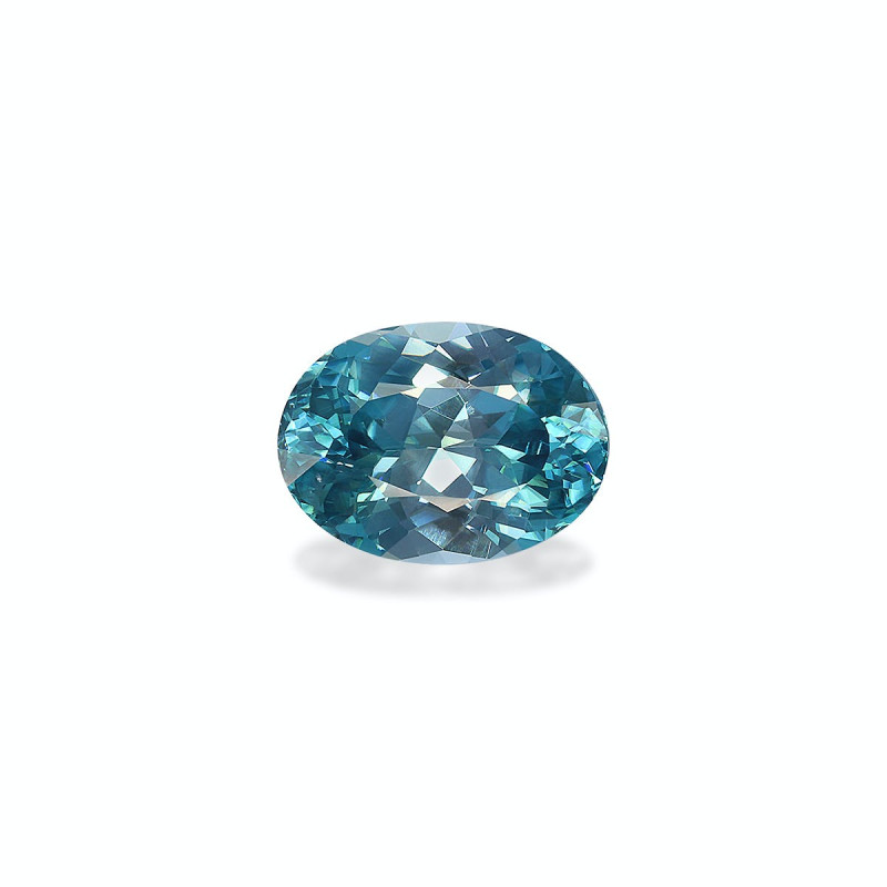Zircon Bleu taille OVALE Bleu 6.12 carats