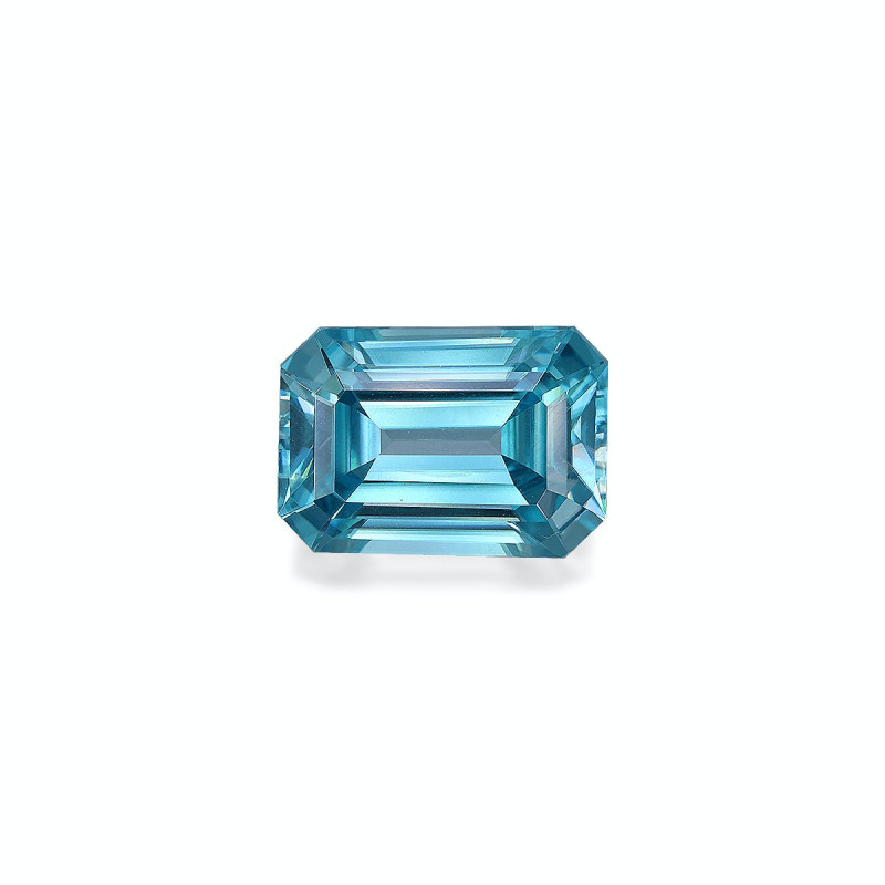 RECTANGULAR-cut Blue Zircon Blue 8.26 carats