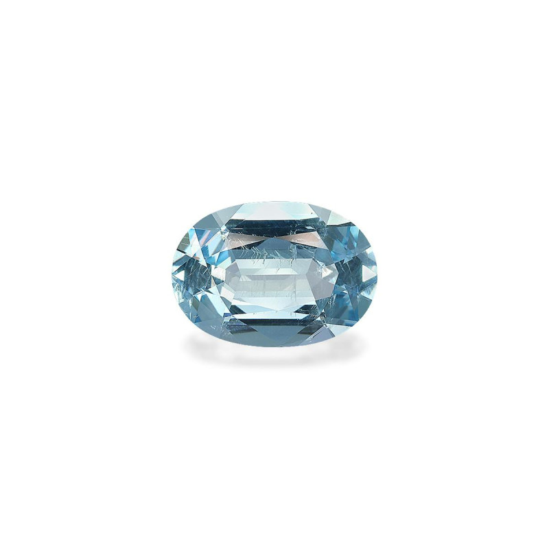 OVAL-cut Aquamarine Baby Blue 9.58 carats