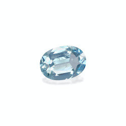 Ovaal geslepen Baby Blauwe Aquamarijn van 9,58 karaat