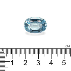 Ovaal geslepen Baby Blauwe Aquamarijn van 9,58 karaat