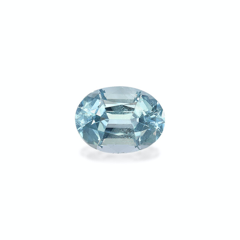 Aigue-Marine taille OVALE Baby Blue 3.89 carats