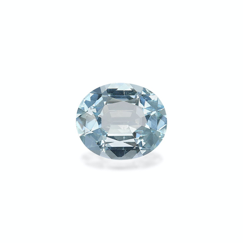 Aguamarina taille OVALE Baby Blue 6.42 carats