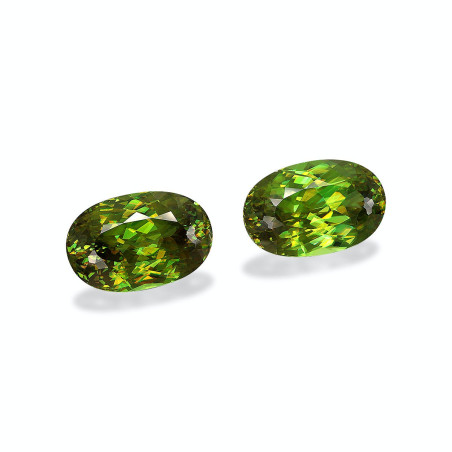 Esfena taille OVALE Verde 23.10 carats