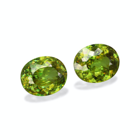 Esfena taille OVALE Verde 21.80 carats