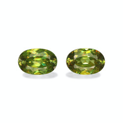 Sphen lengte OVAL Gr&uuml;n 14.19 karaten