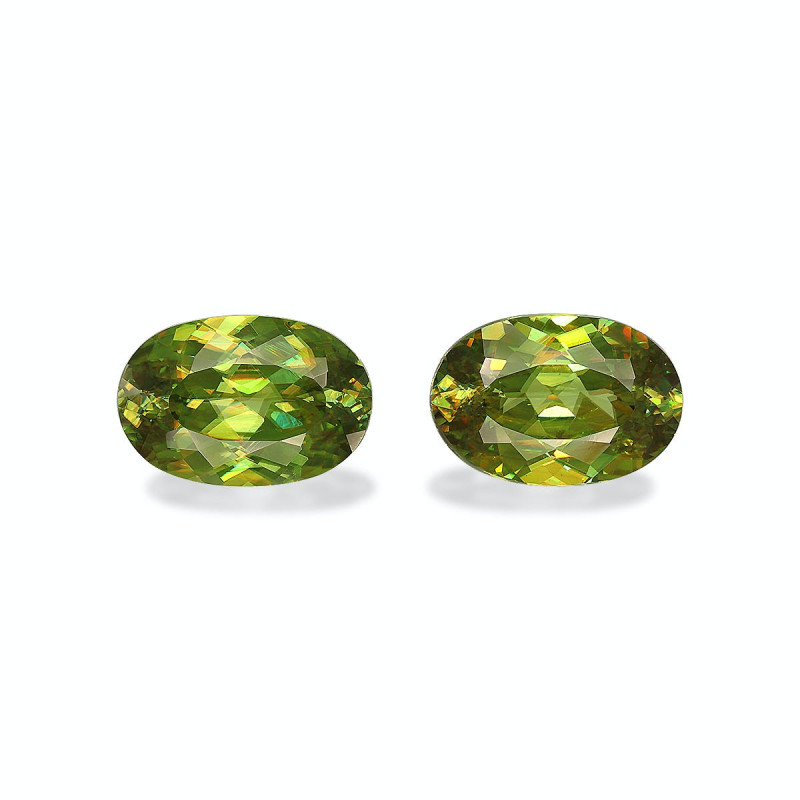 OVAL-cut Sphene Green 14.19 carats