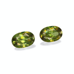 Sphen lengte OVAL Gr&uuml;n 14.19 karaten