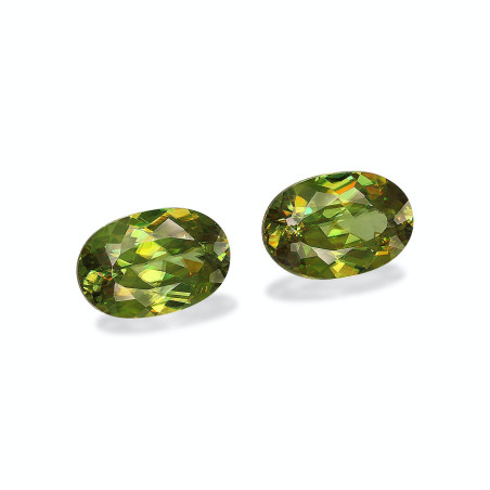 Sphene taille OVALE Vert 14.19 carats