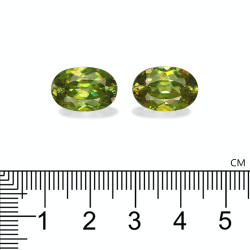 Sphen lengte OVAL Gr&uuml;n 14.19 karaten