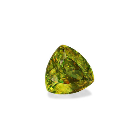 Esfena taille Trilliant Verde 7.91 carats
