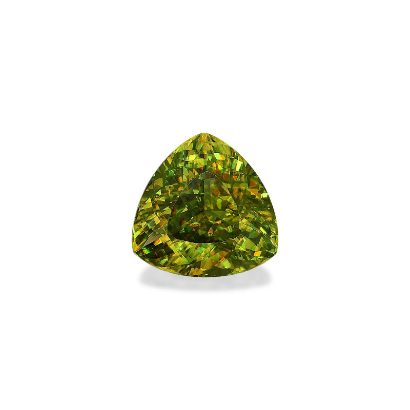 Sphene taille Trilliant Vert 7.96 carats