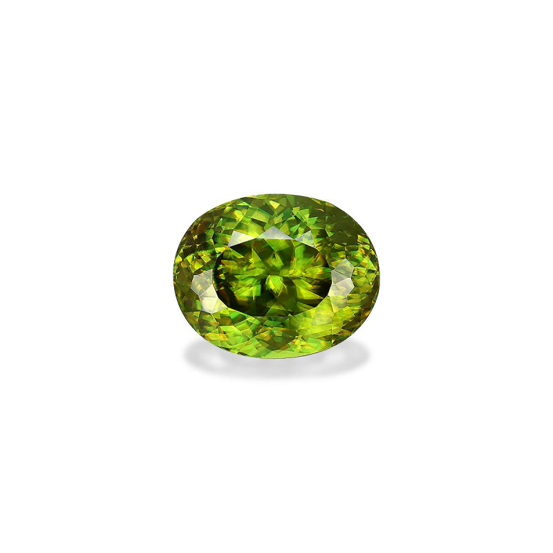 OVAL-cut Sphene Green 16.77 carats