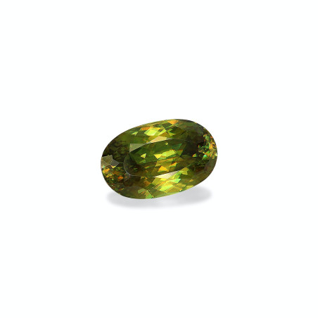OVAL-cut Sphene Green 10.90 carats
