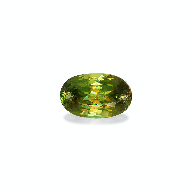 OVAL-cut Sphene Green 7.78 carats