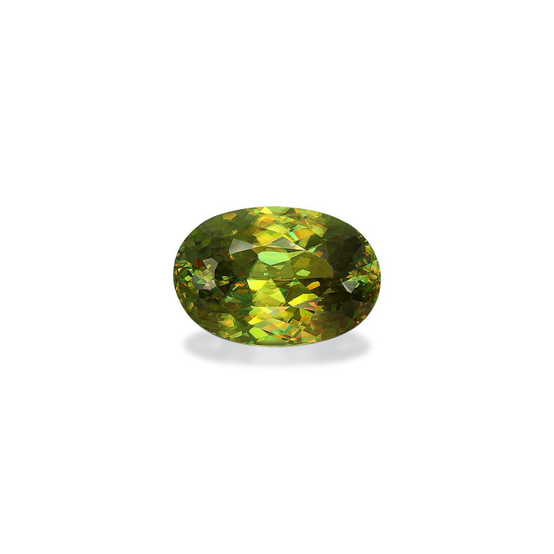 OVAL-cut Sphene Green 7.95 carats