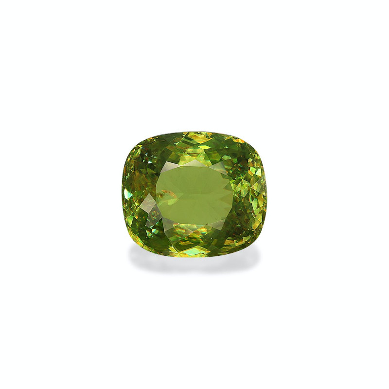 CUSHION-cut Sphene Green 8.62 carats