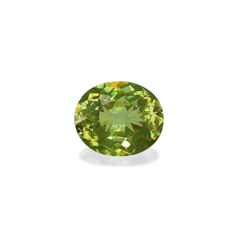 OVAL-cut Sphene Lime Green 6.89 carats