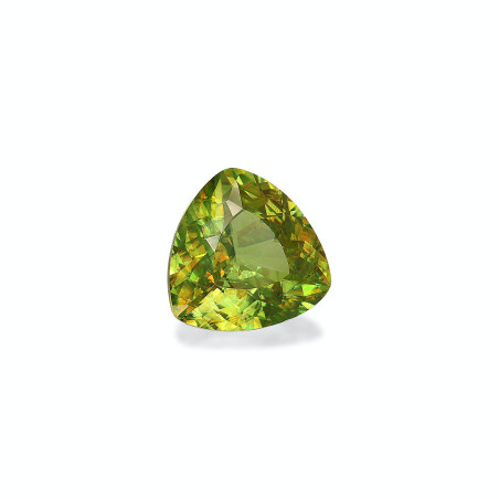 Sphene taille Trilliant Lime Green 5.52 carats