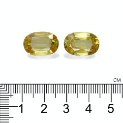 Sphene ovale snit Lemon Yellow 13,62 karaat
