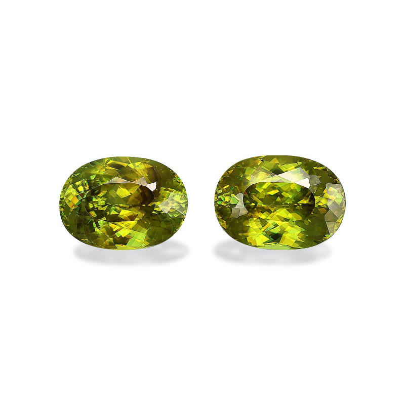OVAL-cut Sphene Lime Green 10.00 carats