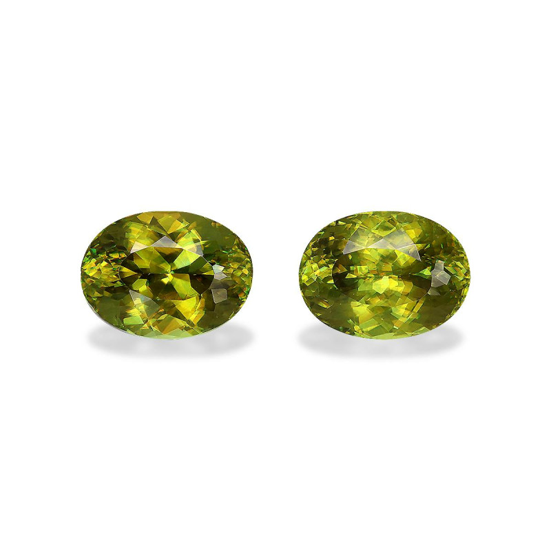 OVAL-cut Sphene Lime Green 10.55 carats