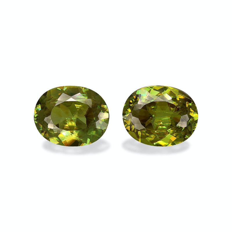 OVAL-cut Sphene Lime Green 9.12 carats