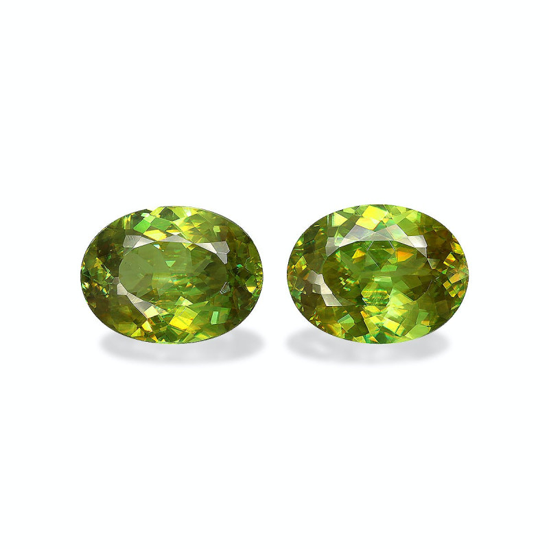 OVAL-cut Sphene Lime Green 8.81 carats