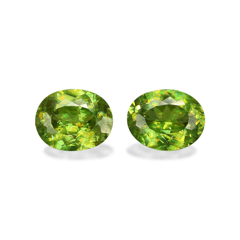OVAL-cut Sphene Lime Green 9.04 carats