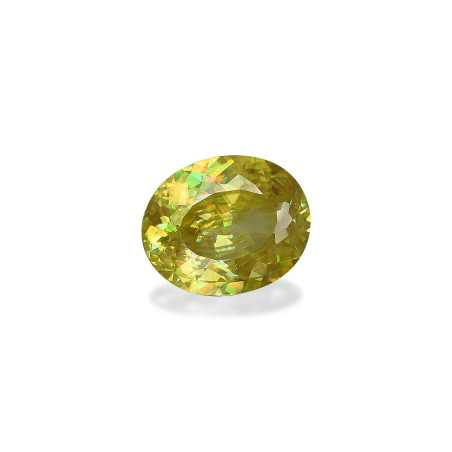 Esfena taille OVALE Lemon Yellow 4.36 carats