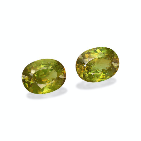 Esfena taille OVALE Lime Green 14.34 carats