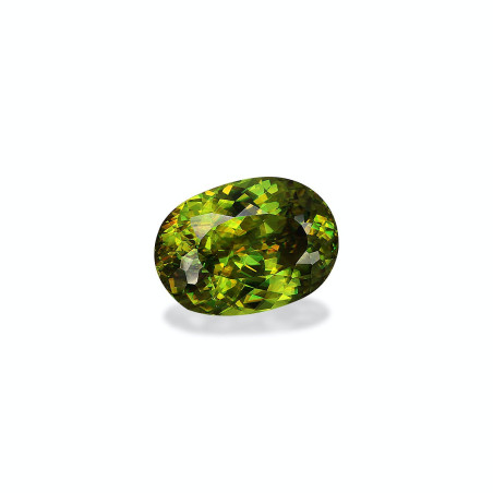 Esfena taille OVALE Lime Green 12.90 carats