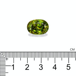 Ovale Limegroene Sphene van 12,90 karaat