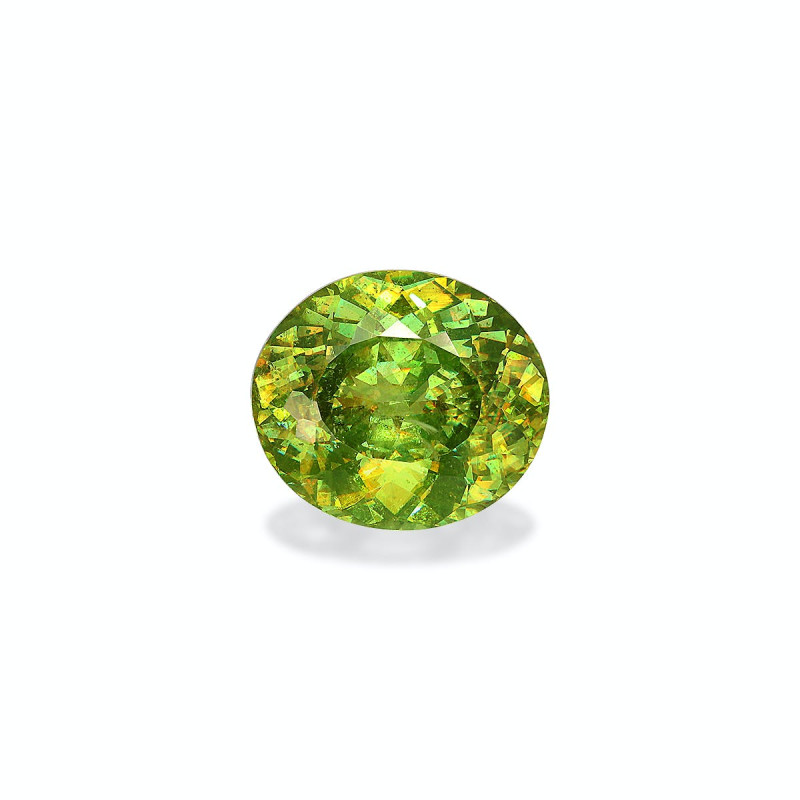 OVAL-cut Sphene Lime Green 5.56 carats