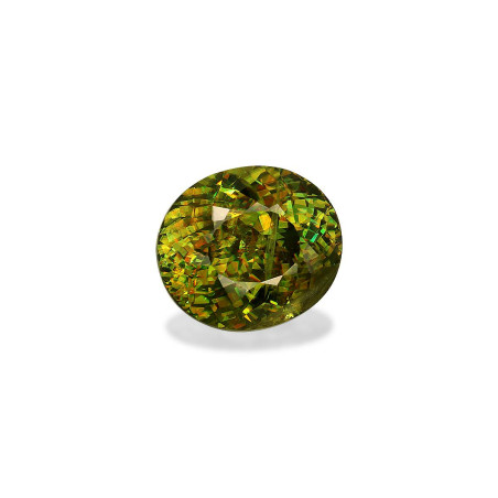 Esfena taille OVALE Lime Green 9.70 carats