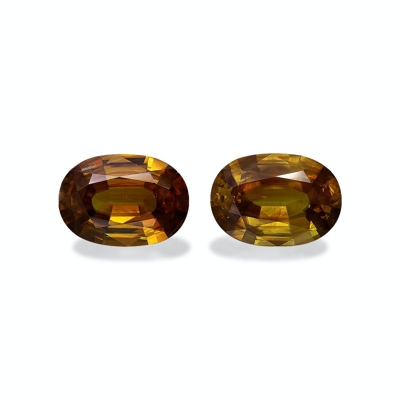 Sphen lengte OVAL Golden Yellow 16.80 karaten