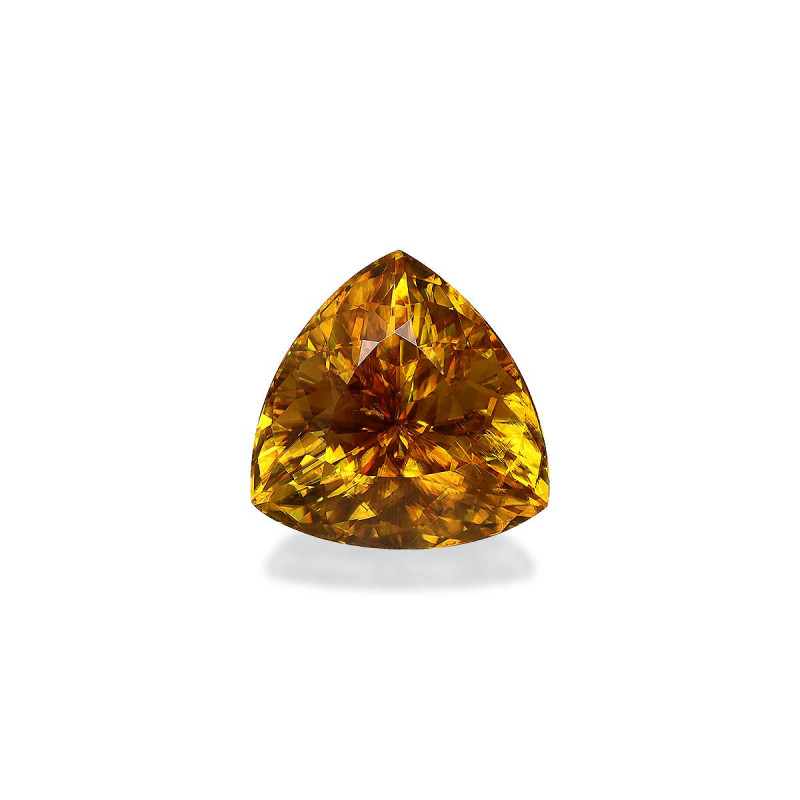 Sphene taille Trilliant Jaune Miel 14.72 carats