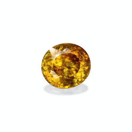 Esfena taille OVALE Jaune Miel 19.24 carats