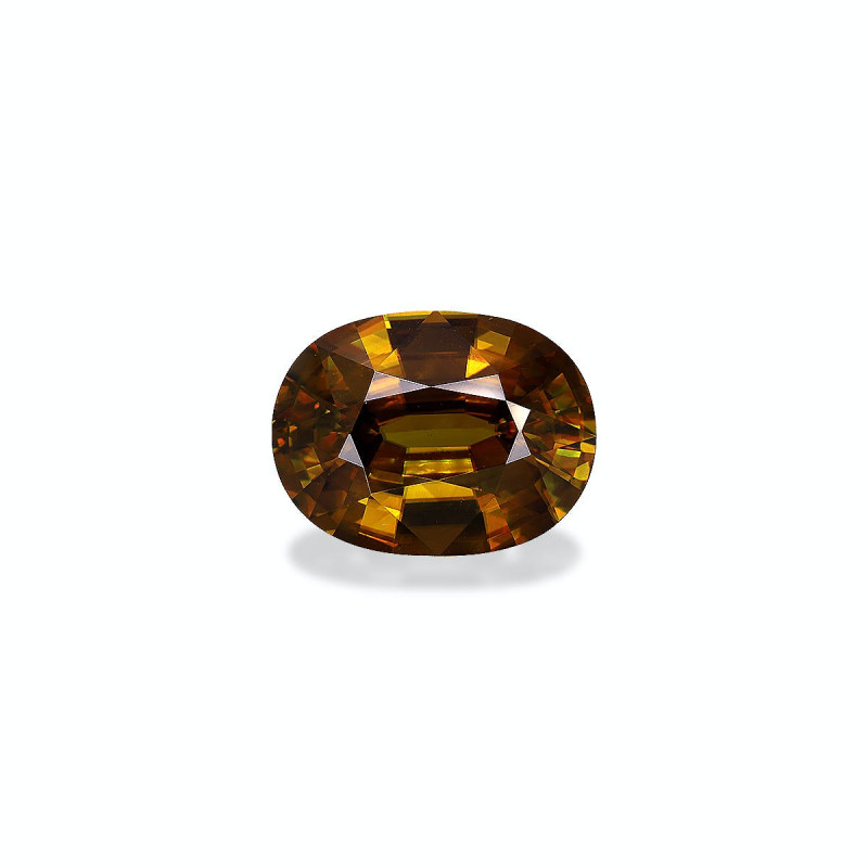 OVAL-cut Sphene Golden Yellow 10.73 carats