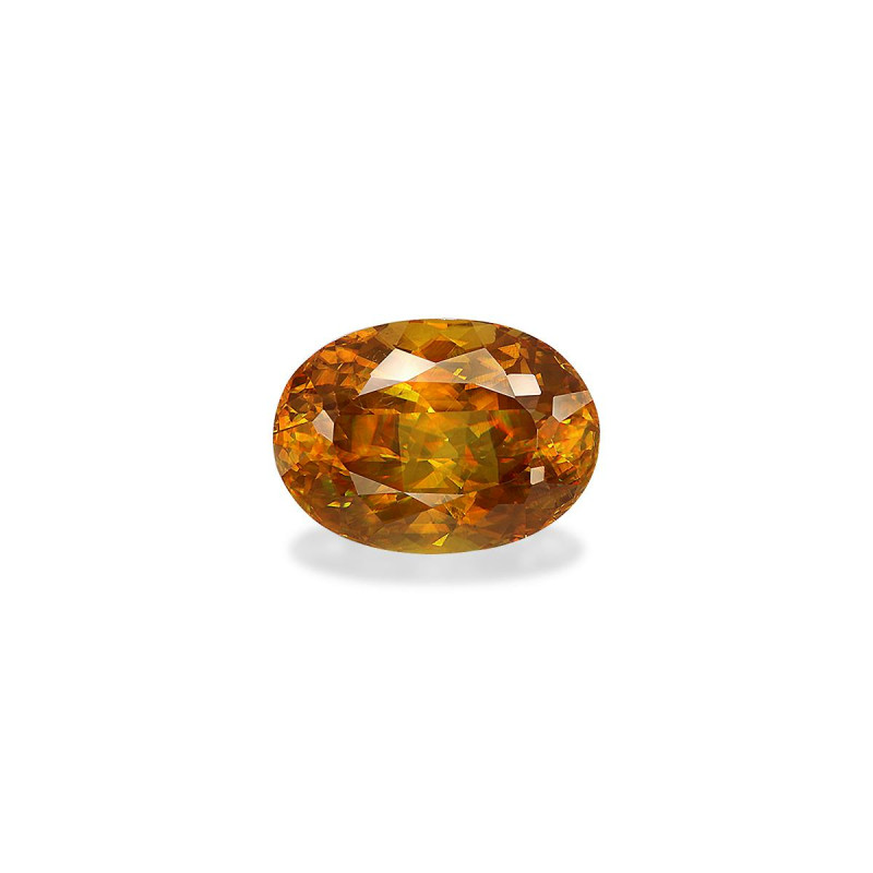 Ovale Honinggele Sphene van 8,78 karaat