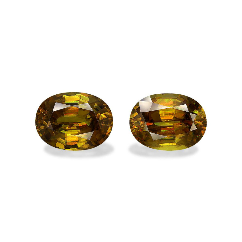 Esfena taille OVALE  22.03 carats