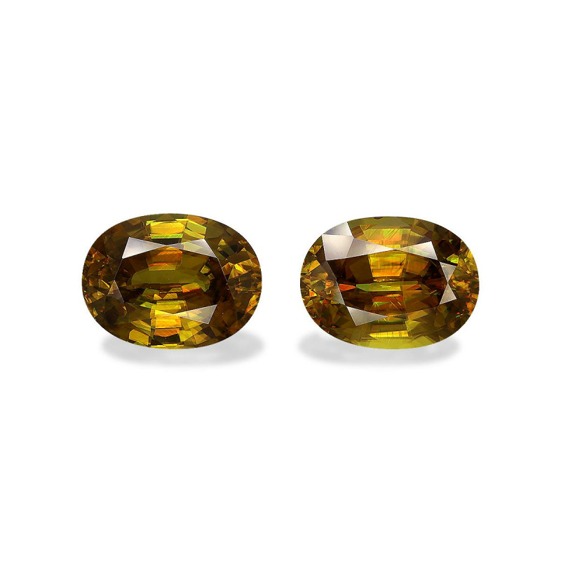 Sphene taille OVALE  22.03 carats