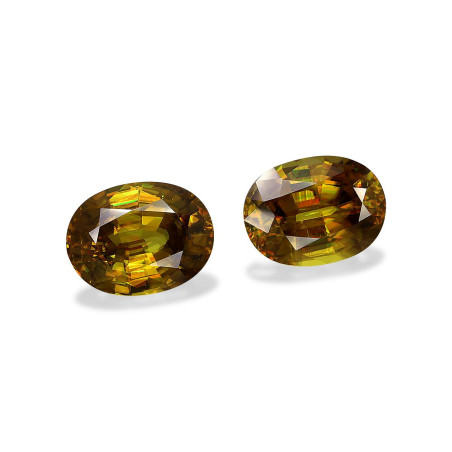 Esfena taille OVALE  22.03 carats