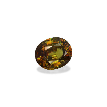 OVAL-cut Sphene Moss Green 8.40 carats