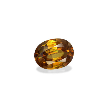 CUSHION-cut Sphene Honey Yellow 7.56 carats